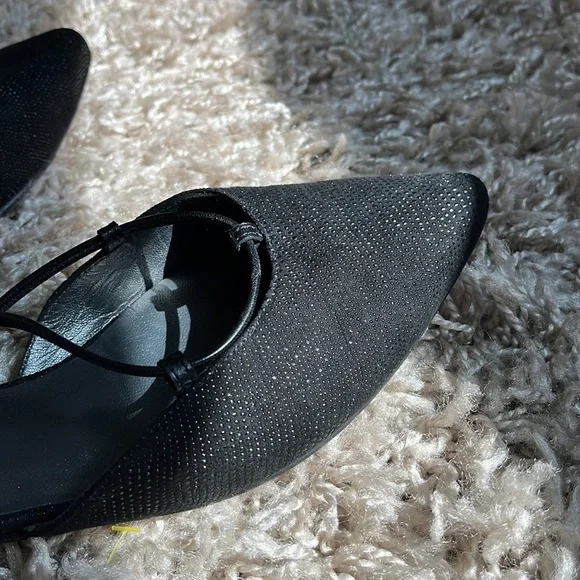 Stuart Weitzman Black Laceup Ballet Flats - Picture 7 of 7